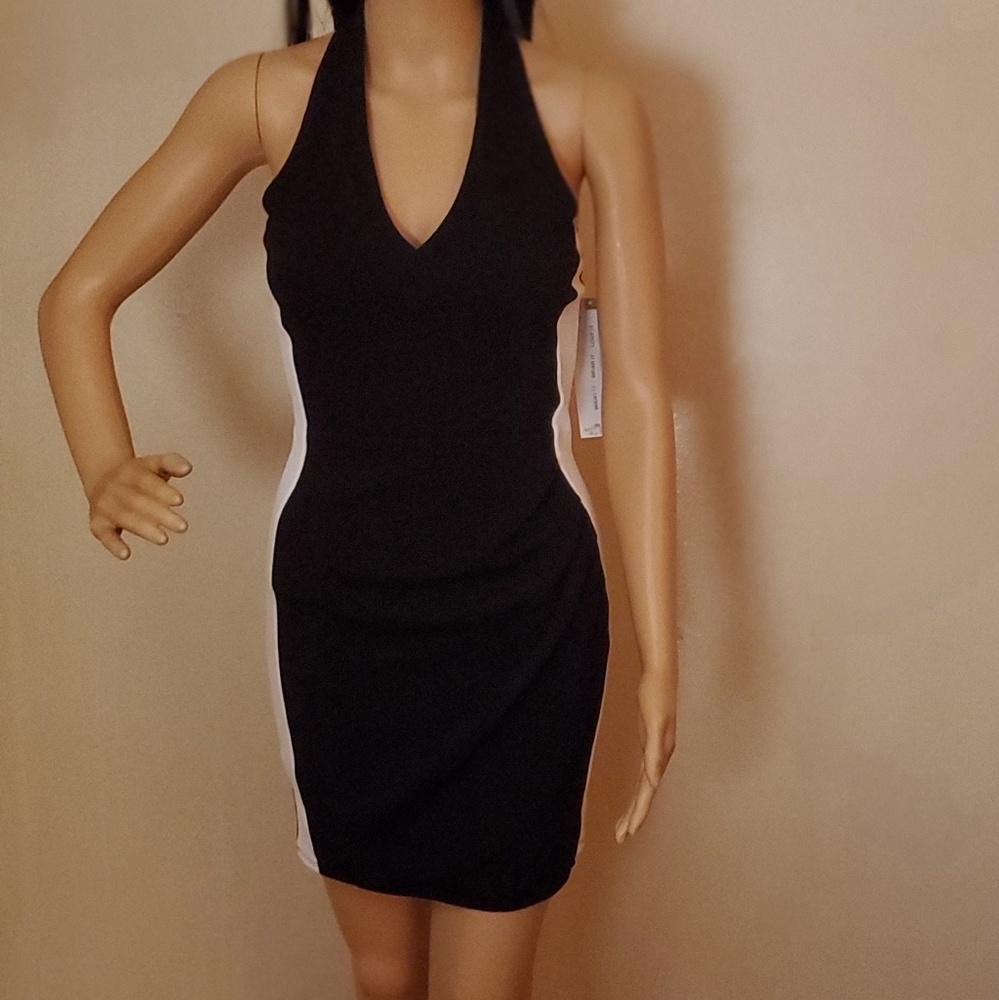 Almost Famous Junior Halter Wrap Dress